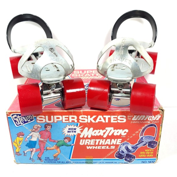 Steven By Steve Madden Other - VTG Steven Super Skates Max Trac Urethane Wheels 1978 Roller Skates 1452  Sz Sm.
